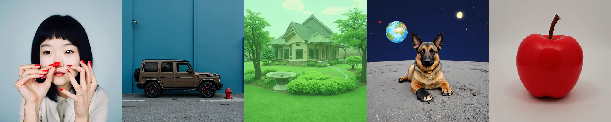 A row of images from the pre-training stage