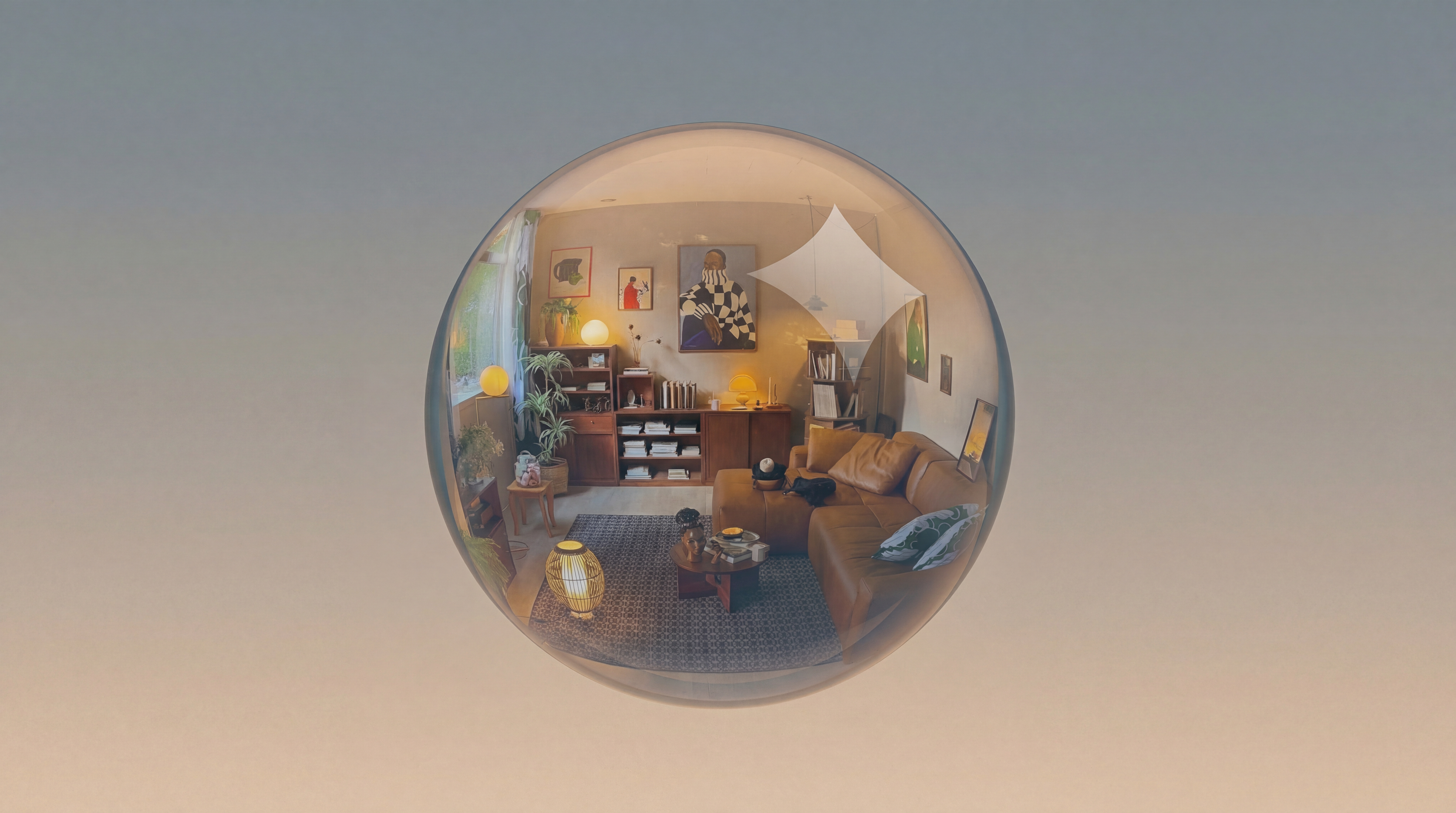 Example output from ORBOX GLASS SPHERE SYSTEM