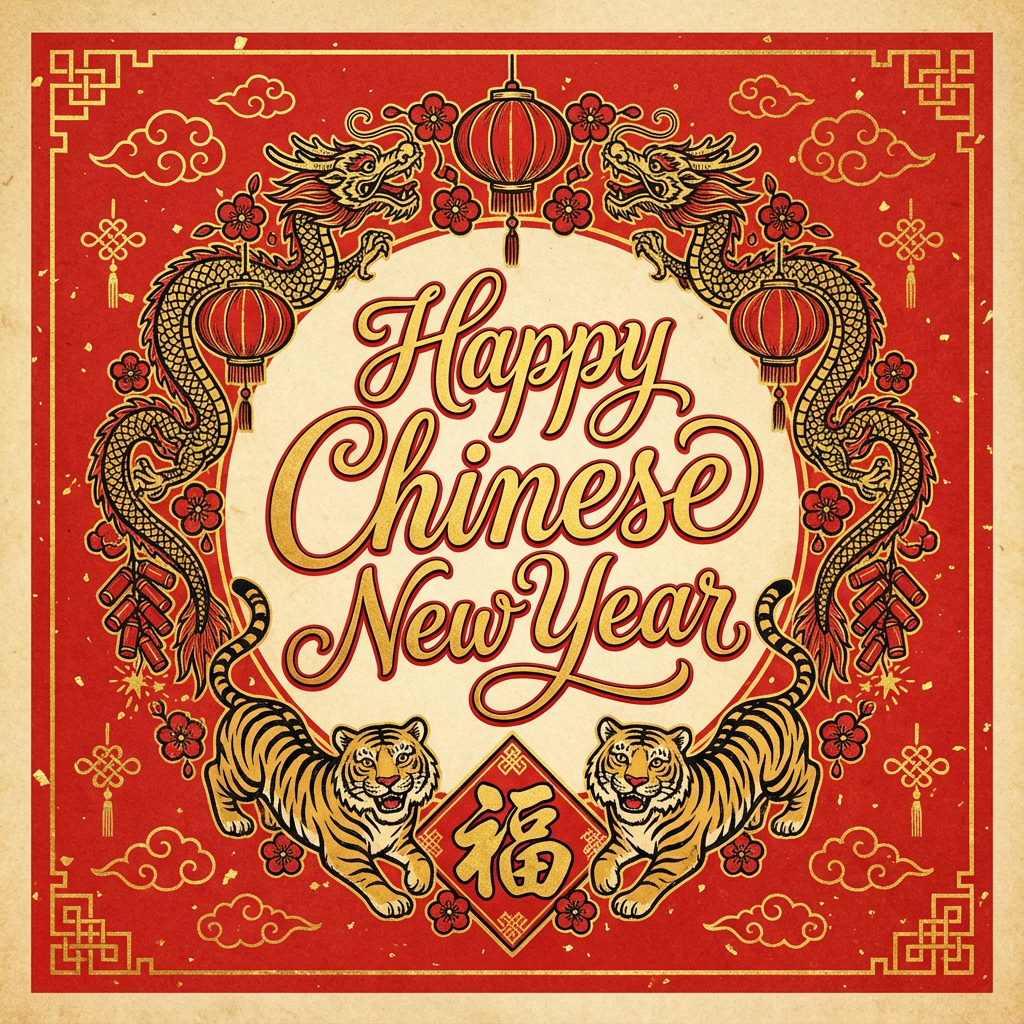 Example output from Chinese New Year Greetings Card Generator
