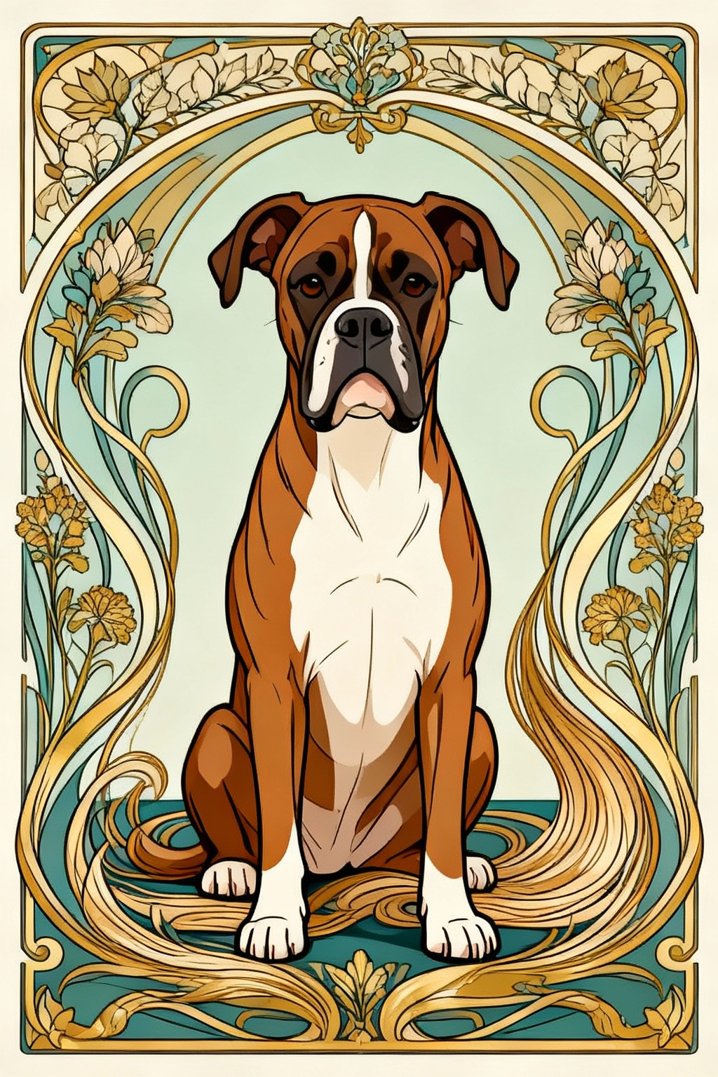 Example output from Art Nouveau Transformation