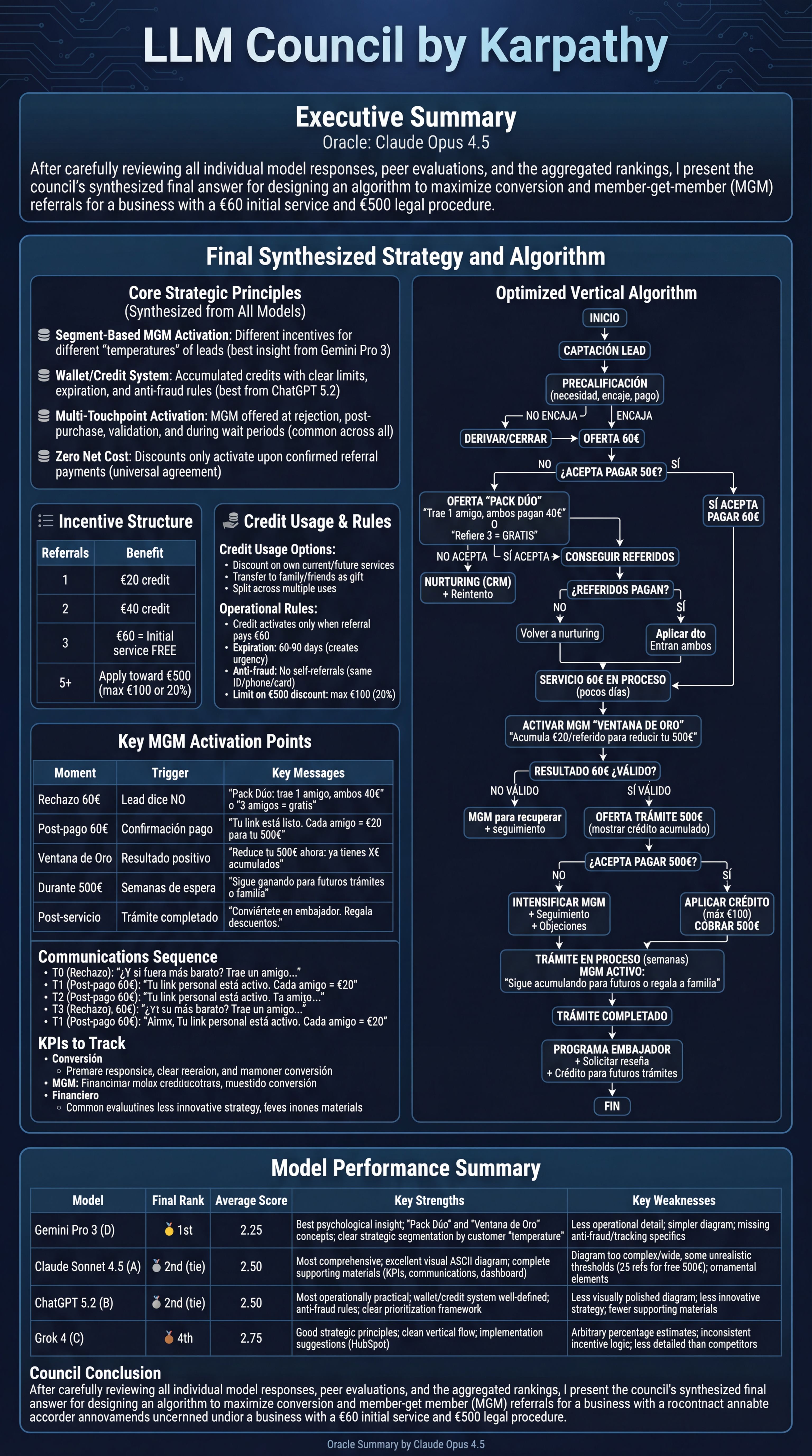 Example output from LLM COUNCIL 4K