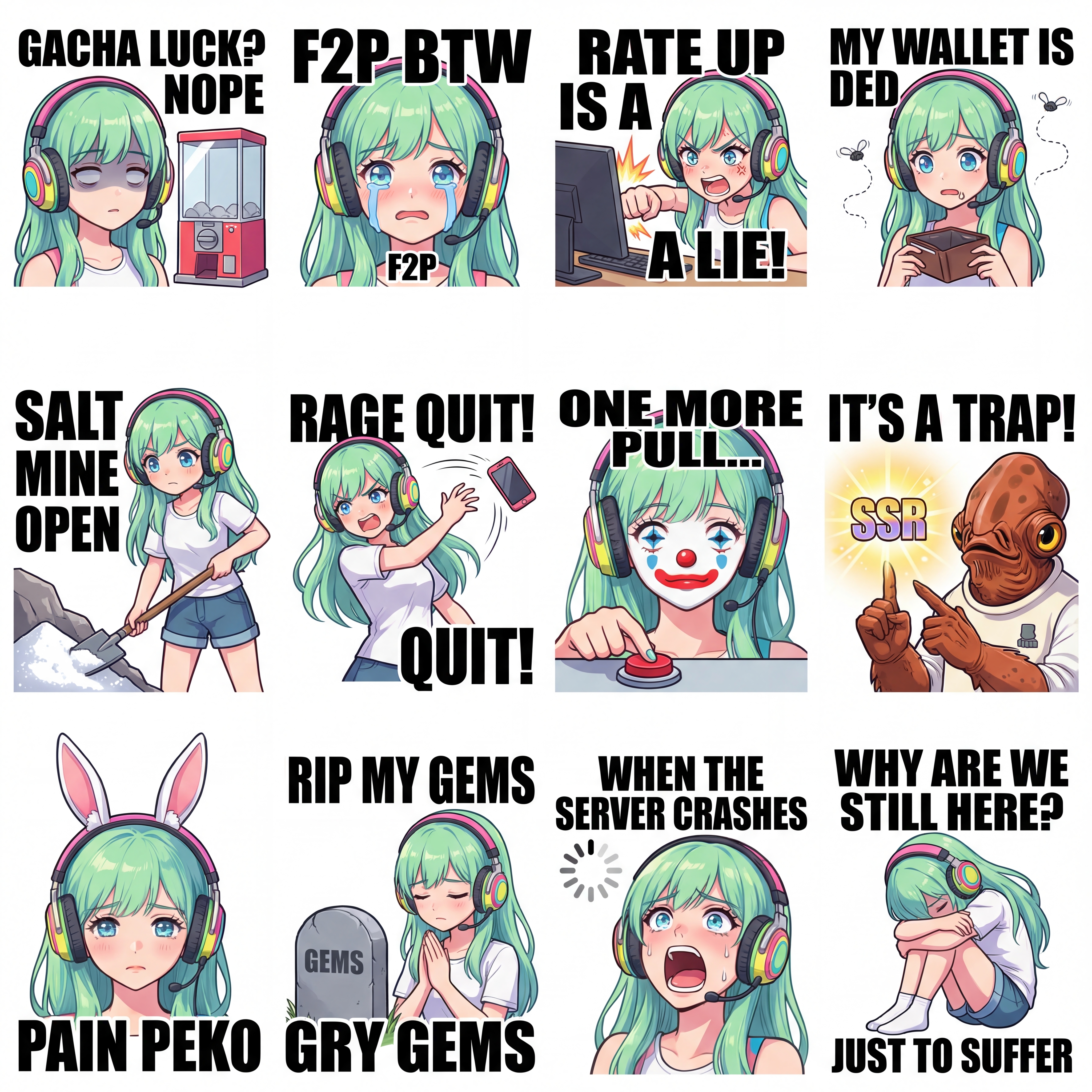 Example output from LINE Sticker Generator