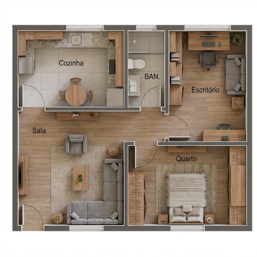 Example output from ARQTECH - LAYOUT COM IA