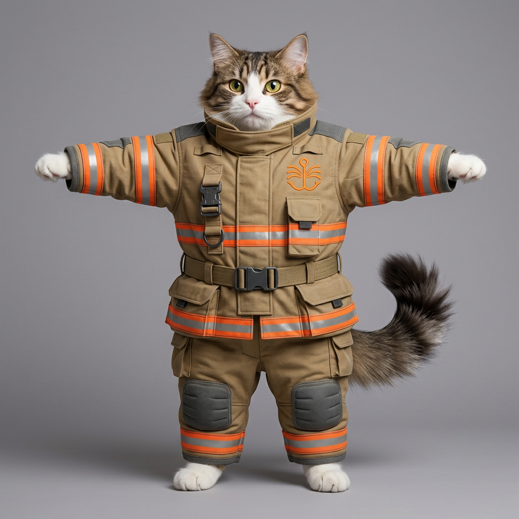 Example output from Cat Clothes Model