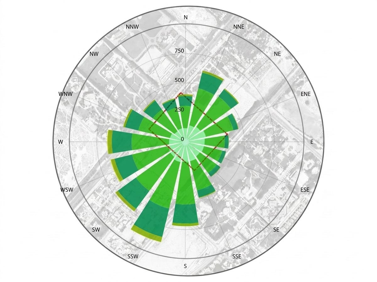 Example output from XA_Wind Rose Analysis Diagram