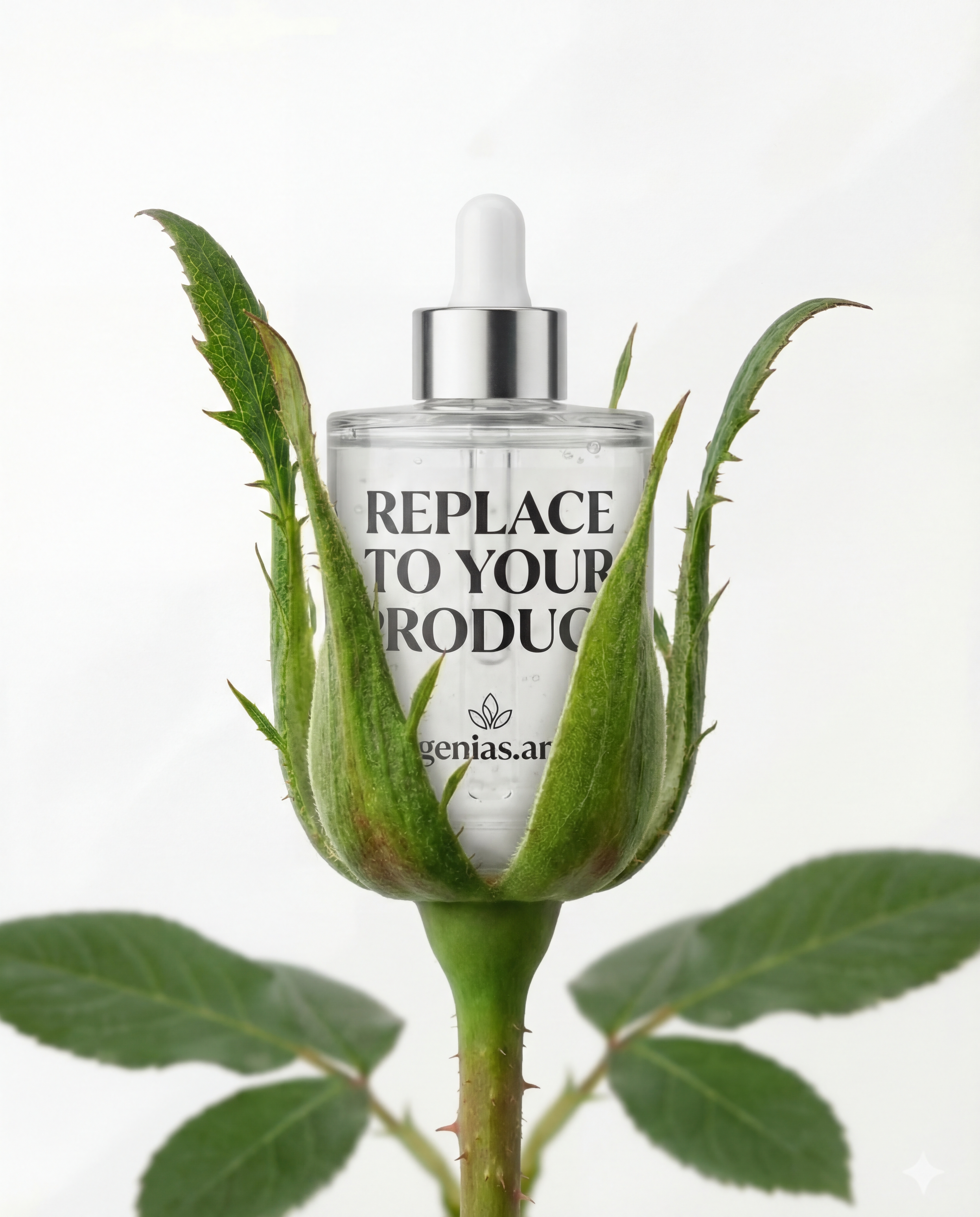 Example output from Rose Bud Product Inserter