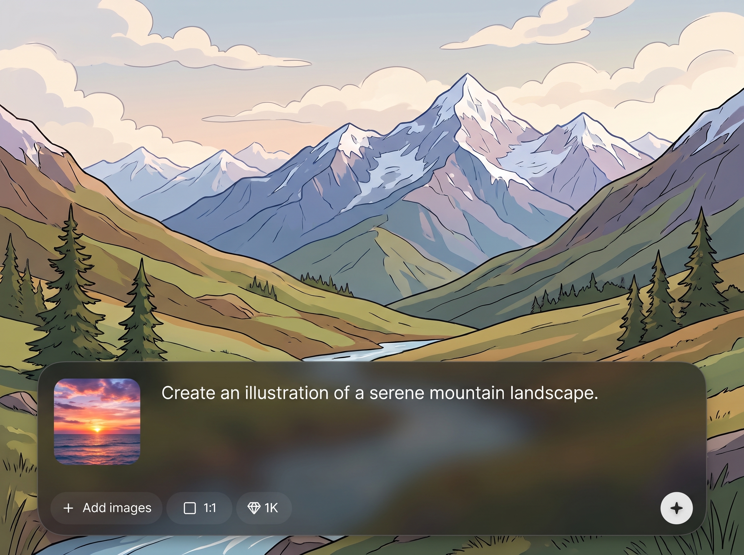 Text-to-illustration generation