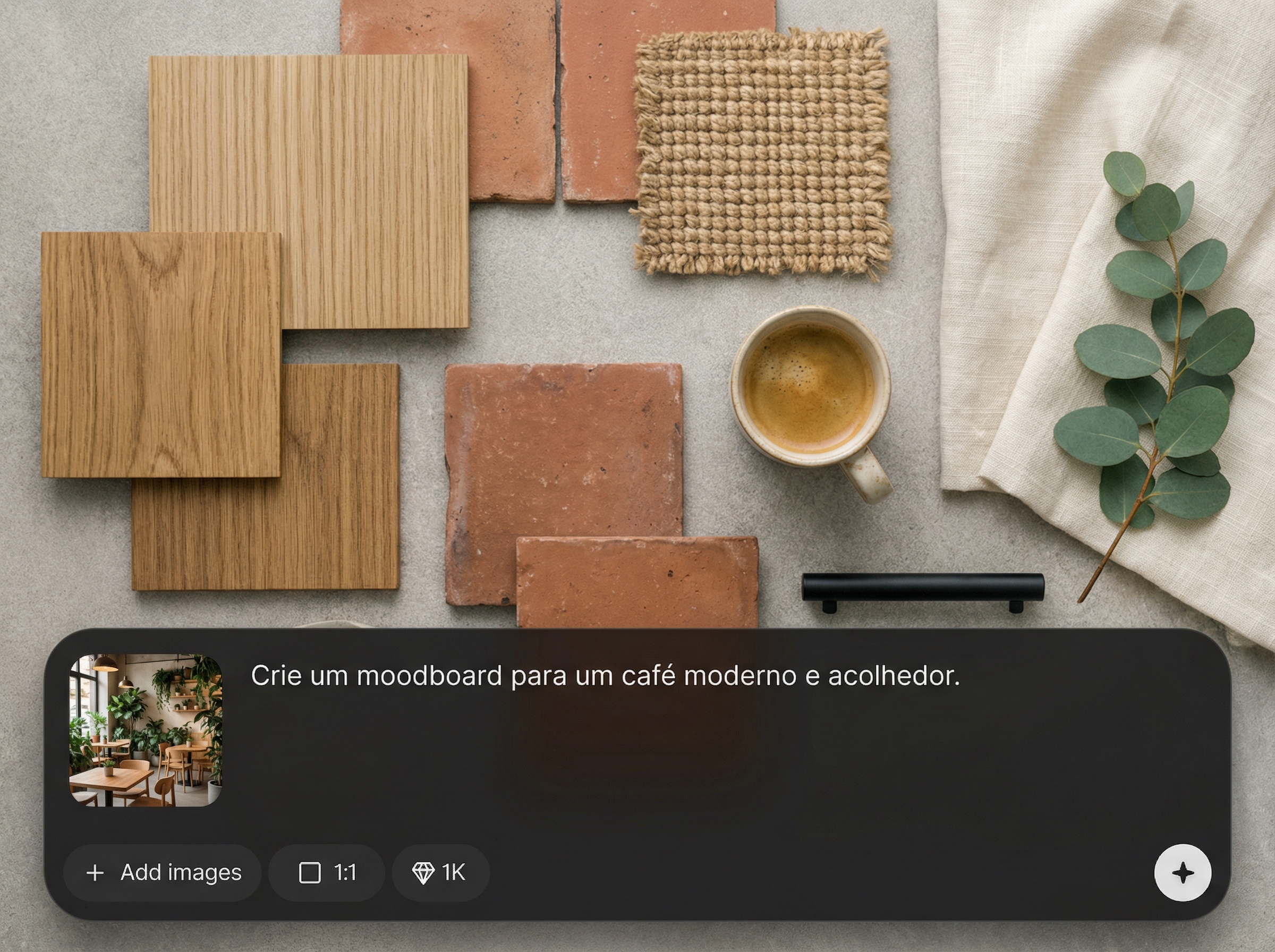 Briefing-to-moodboard AI