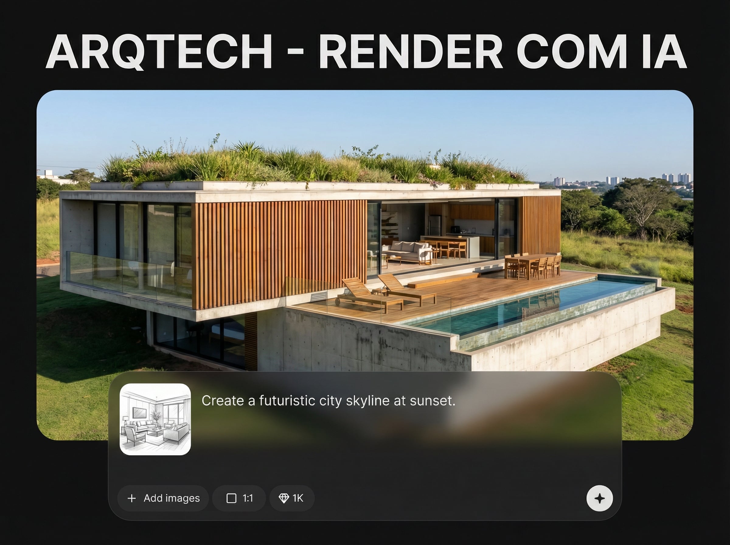 Sketch-to-render generation