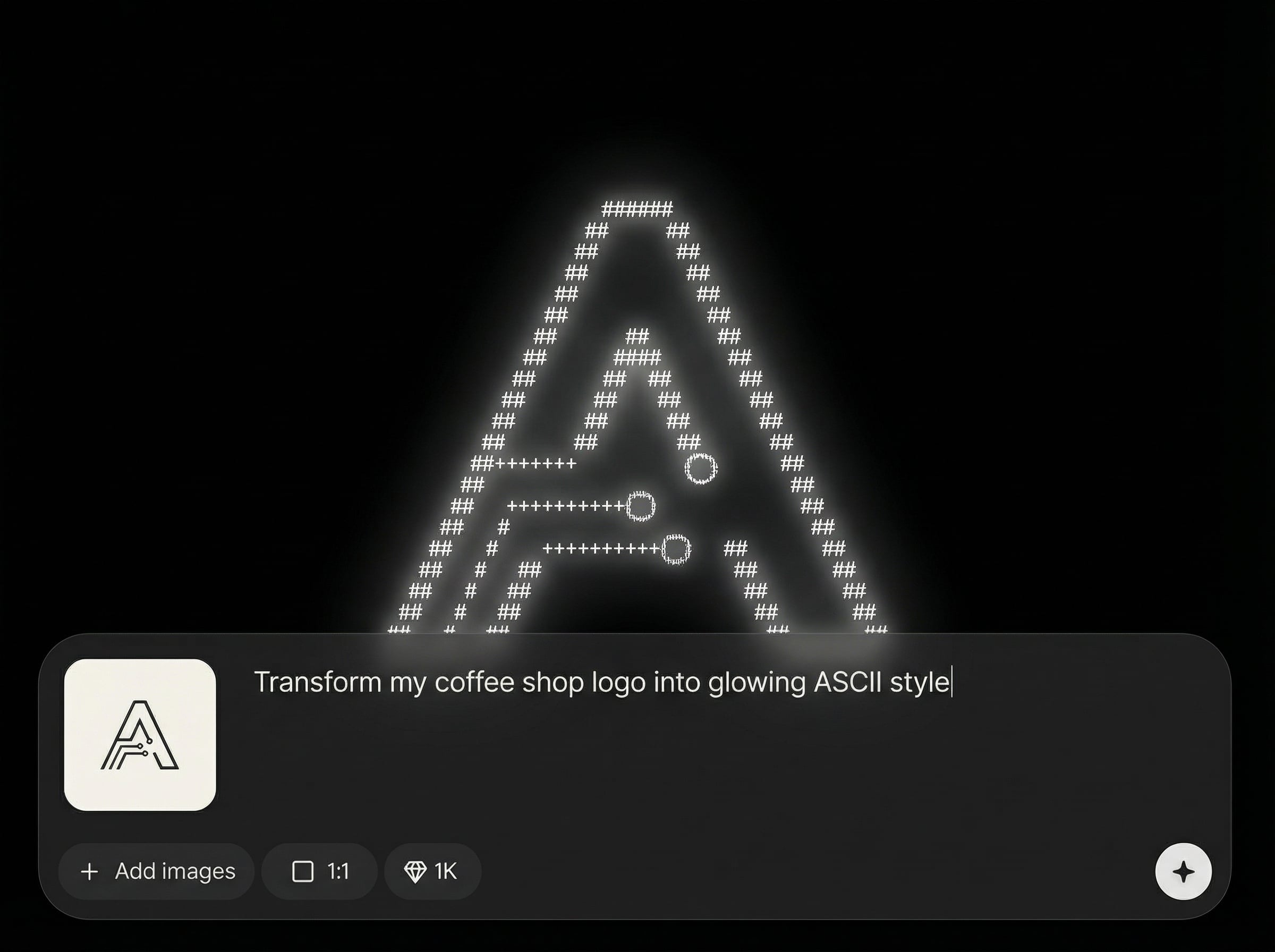 Glow and contrast controls