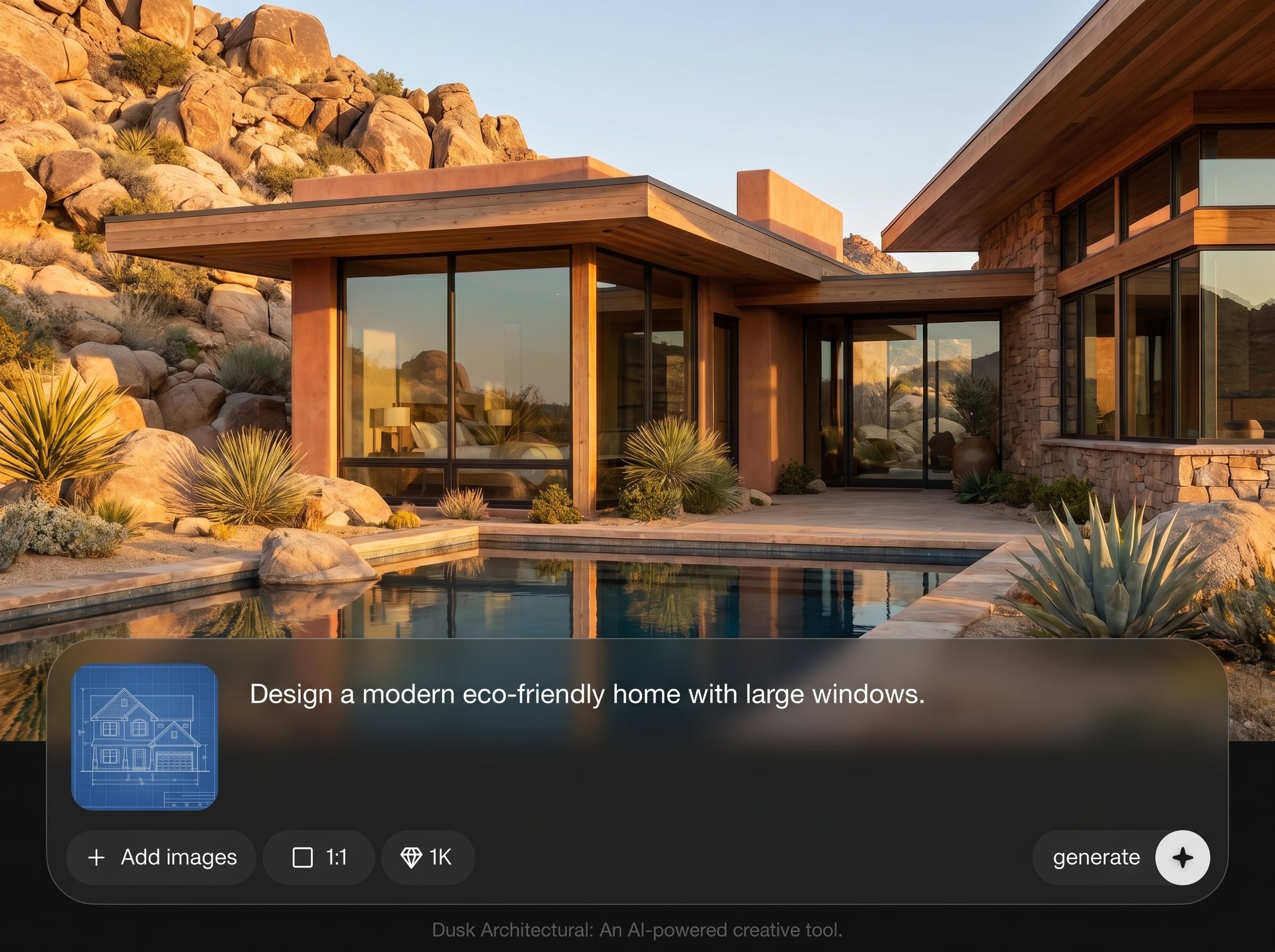 Photoreal dusk lighting
