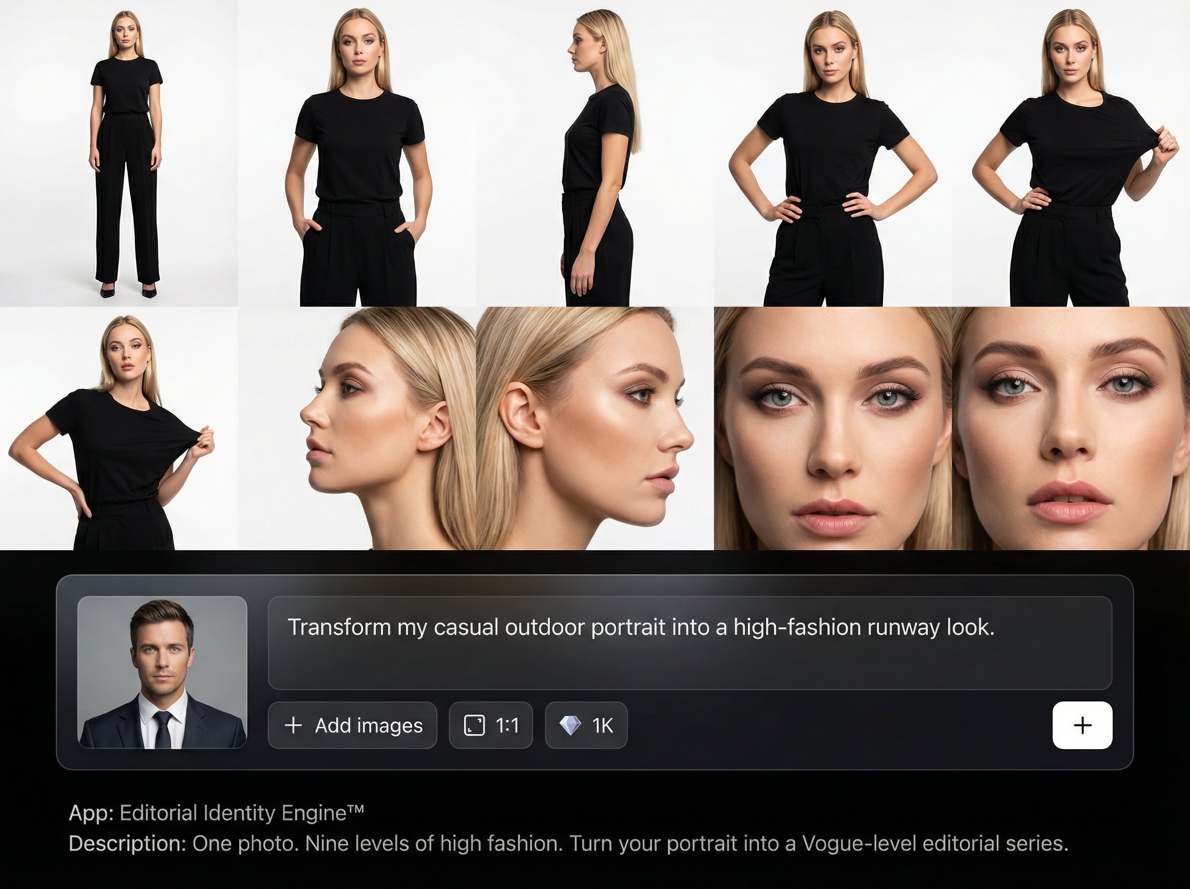 Identity-consistent portraits