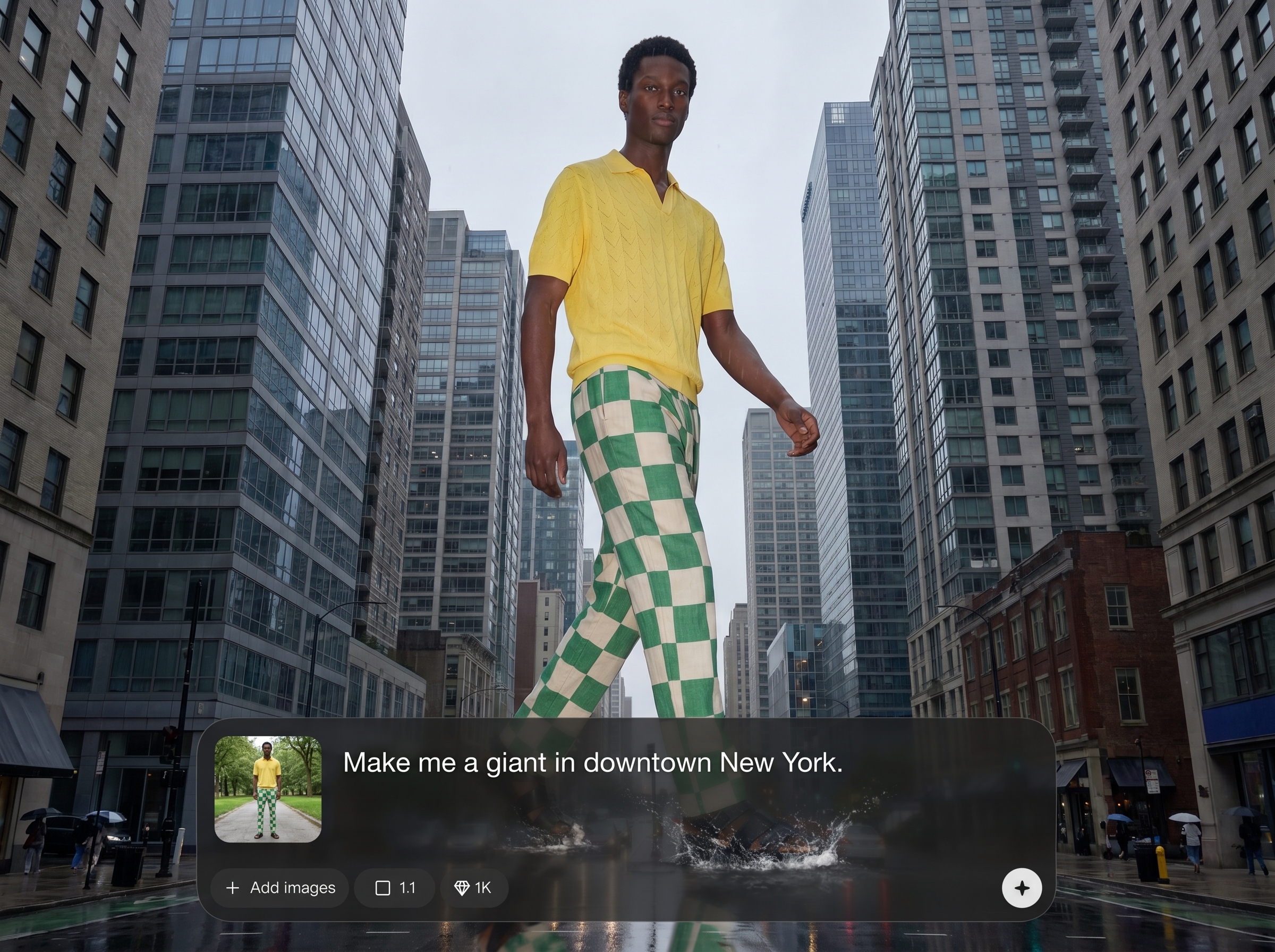 One-photo giant conversion