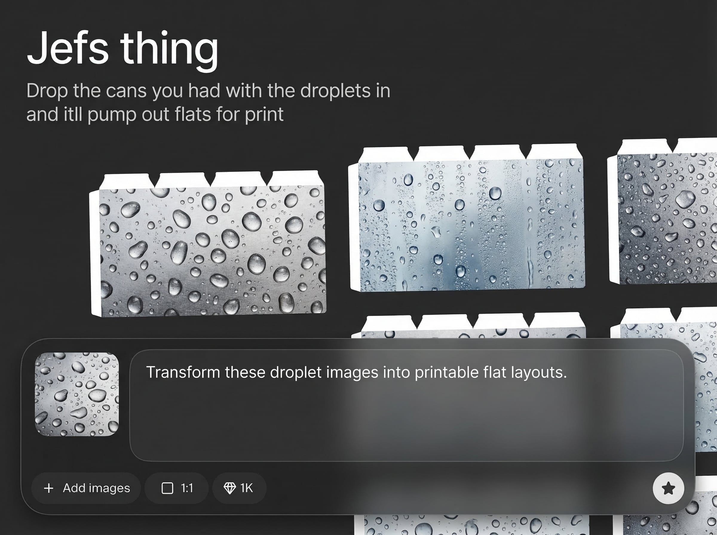 Dieline-aligned output