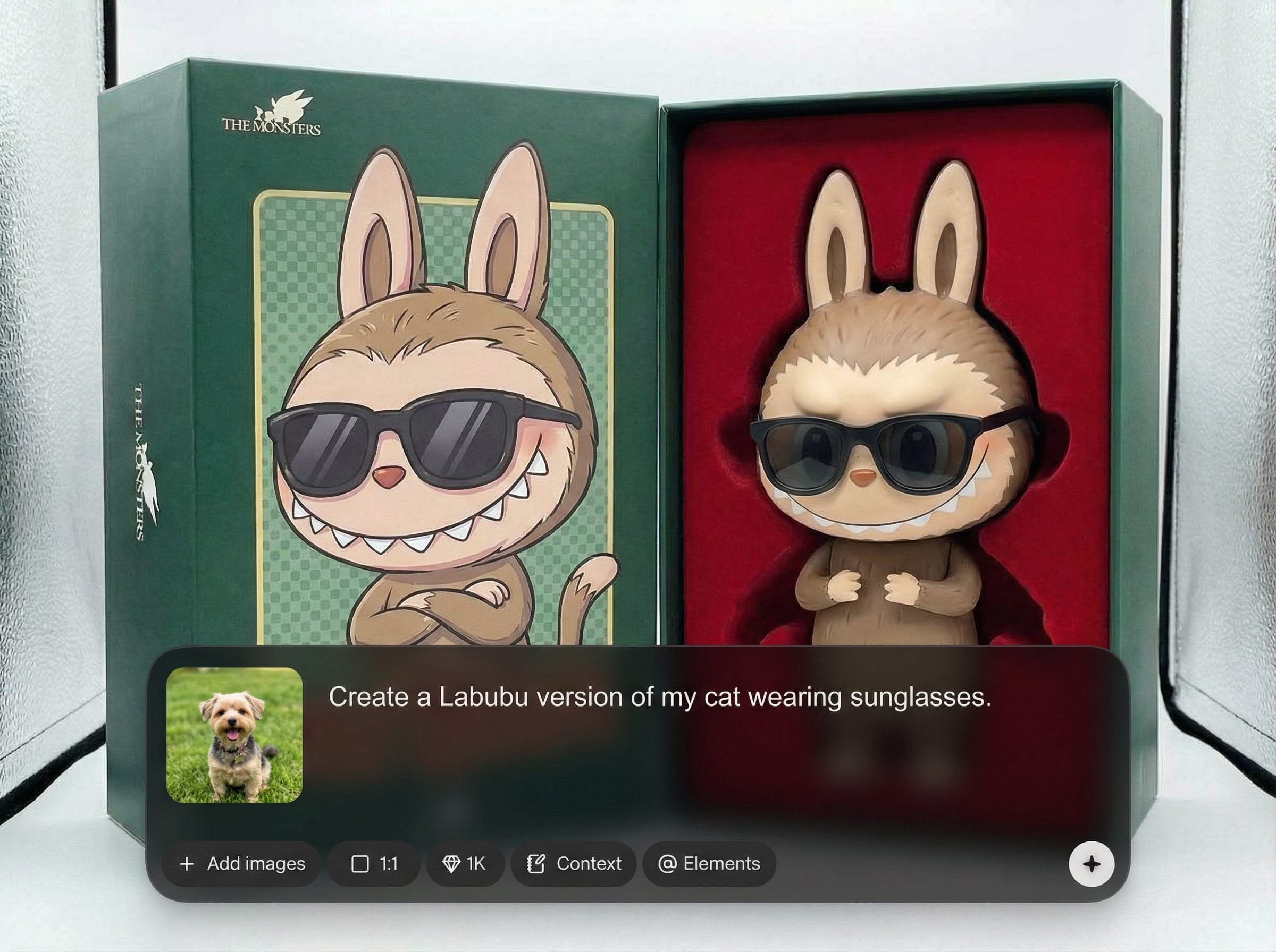 Portrait-to-Labubu transformation