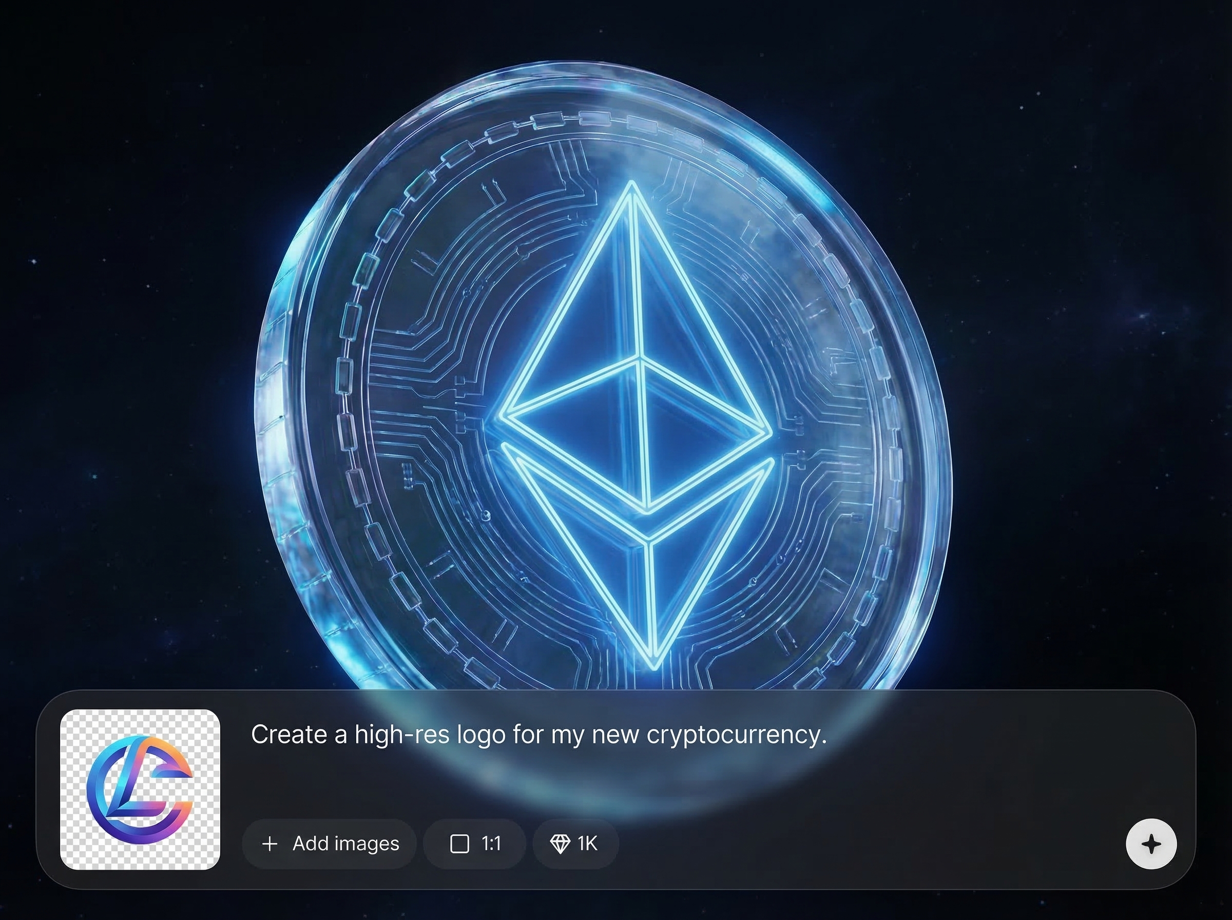 High-res logo enhancement