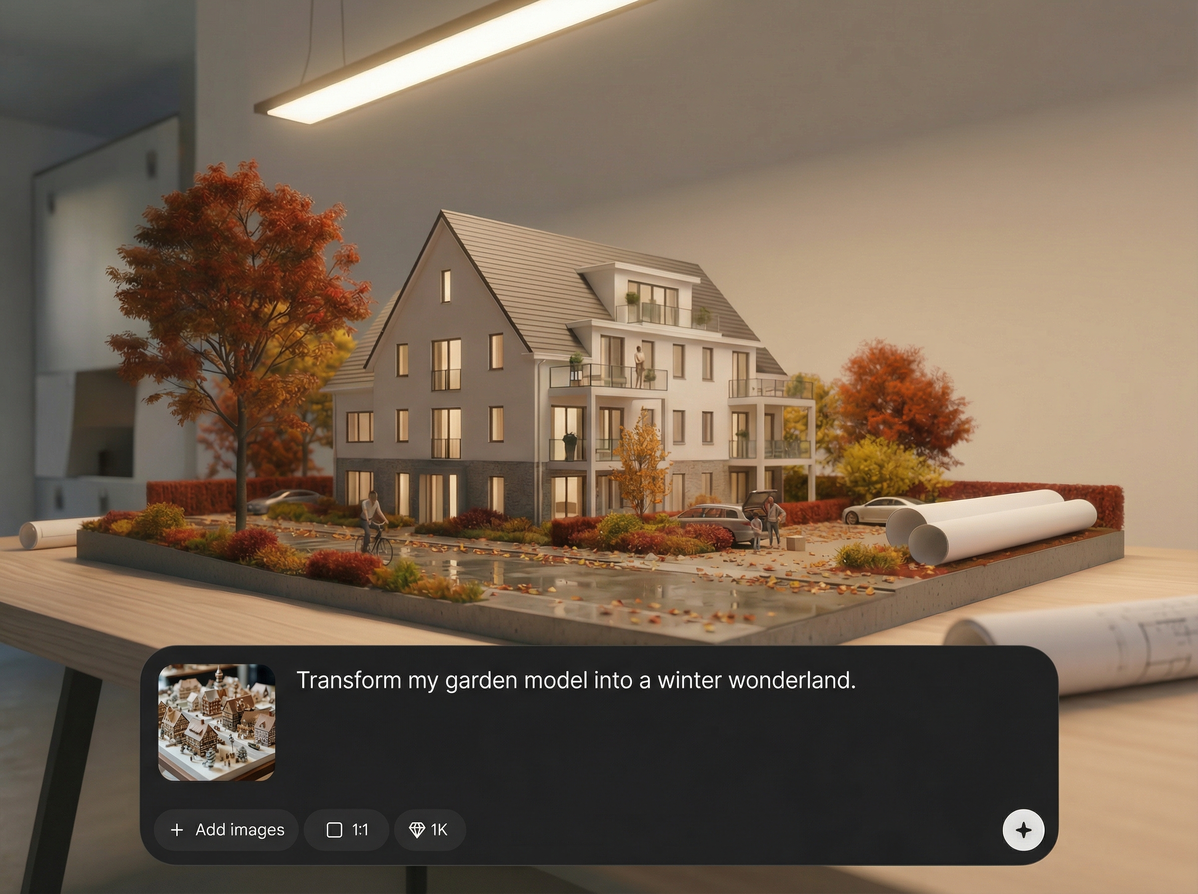 AI seasonal style transfer
