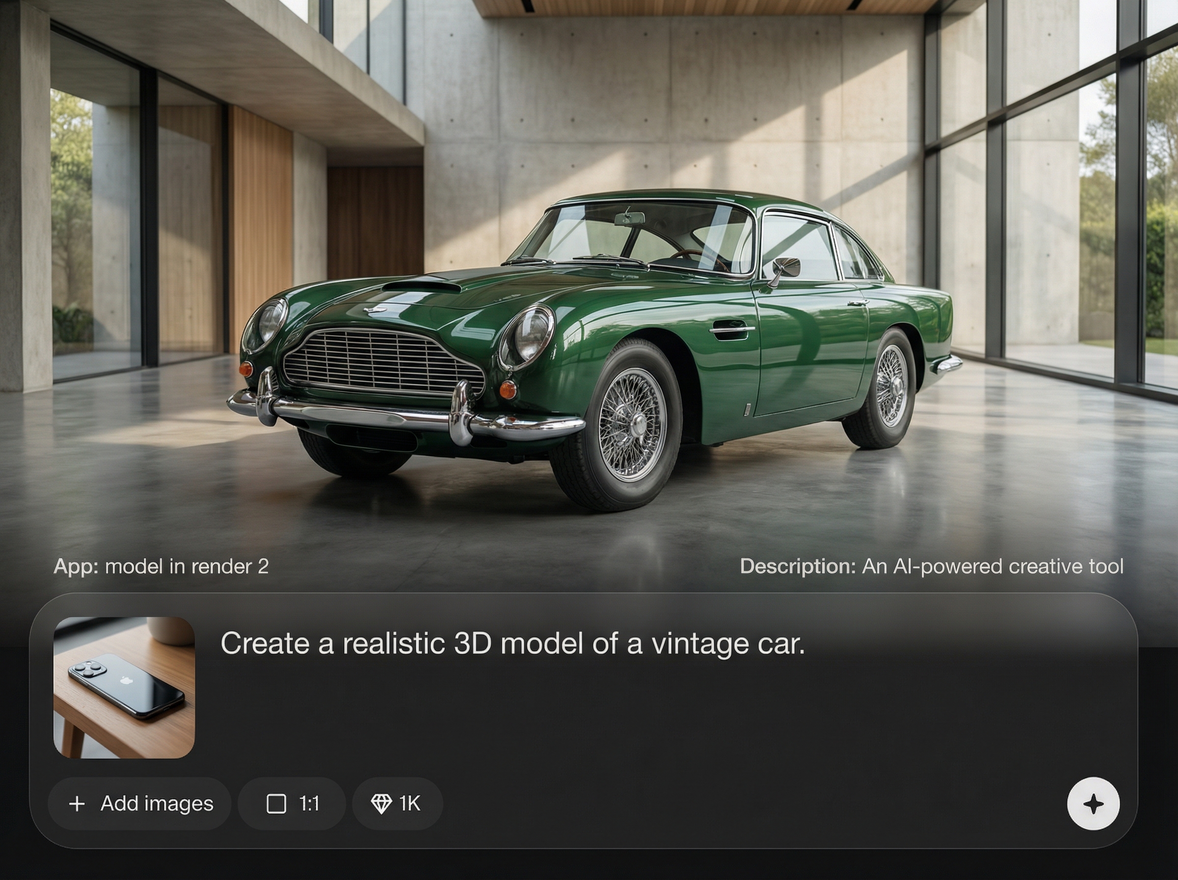 Photoreal AI rendering