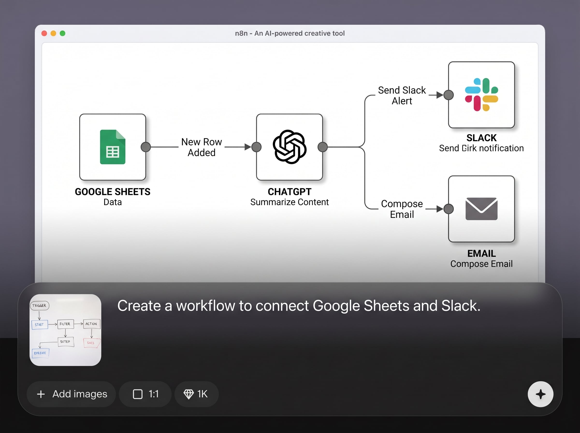 AI workflow generation