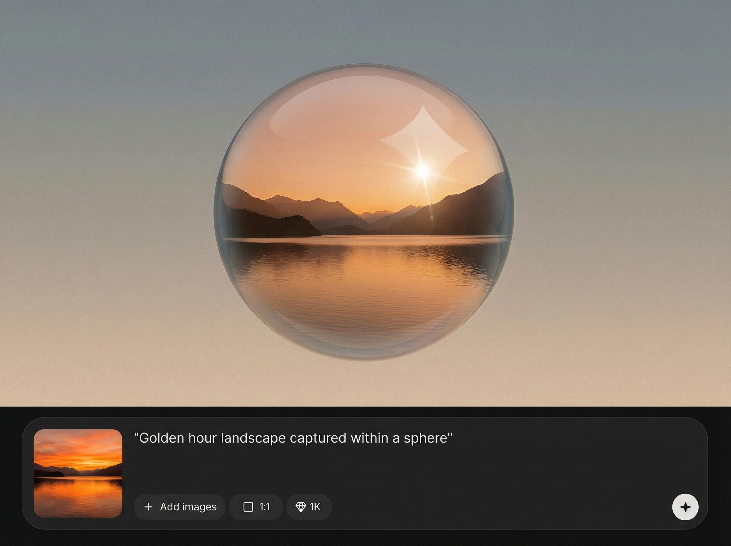 Shadowless floating composition