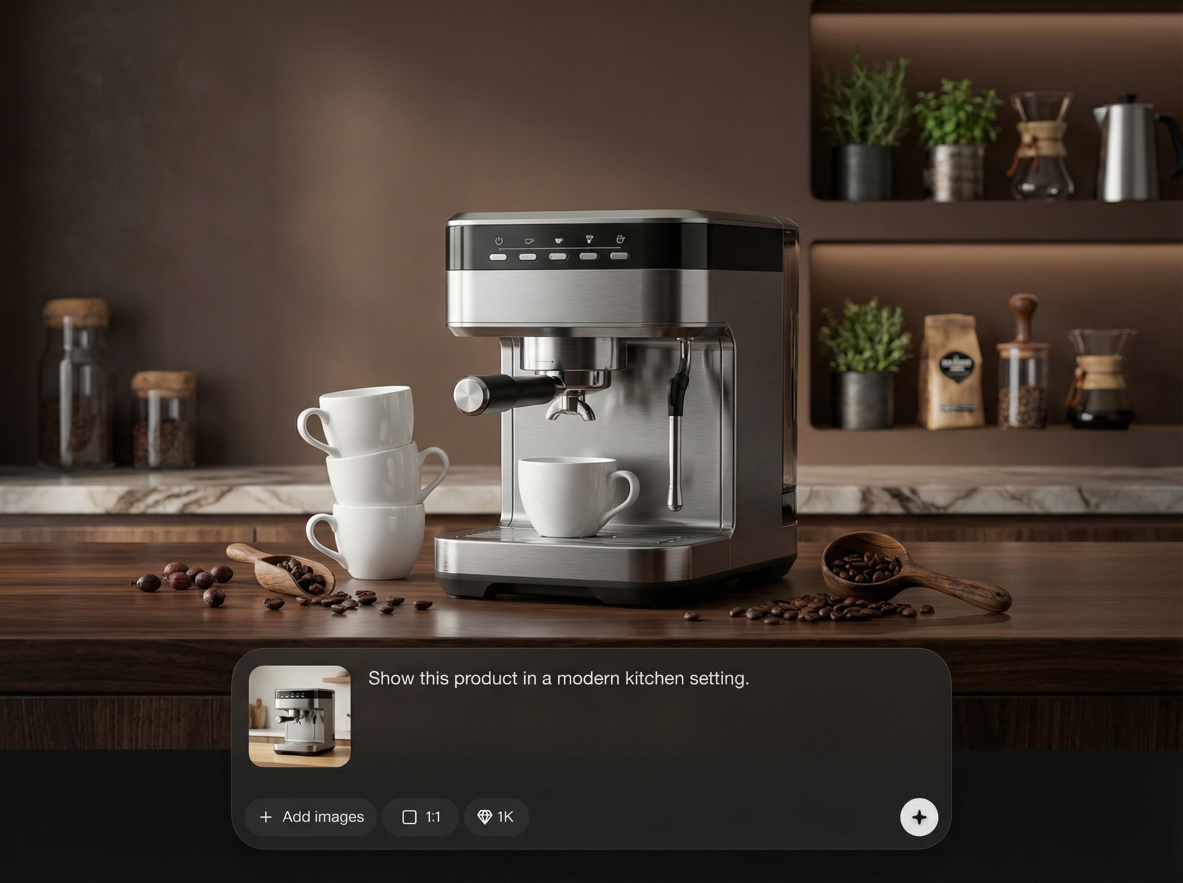 Single-image editorial rendering
