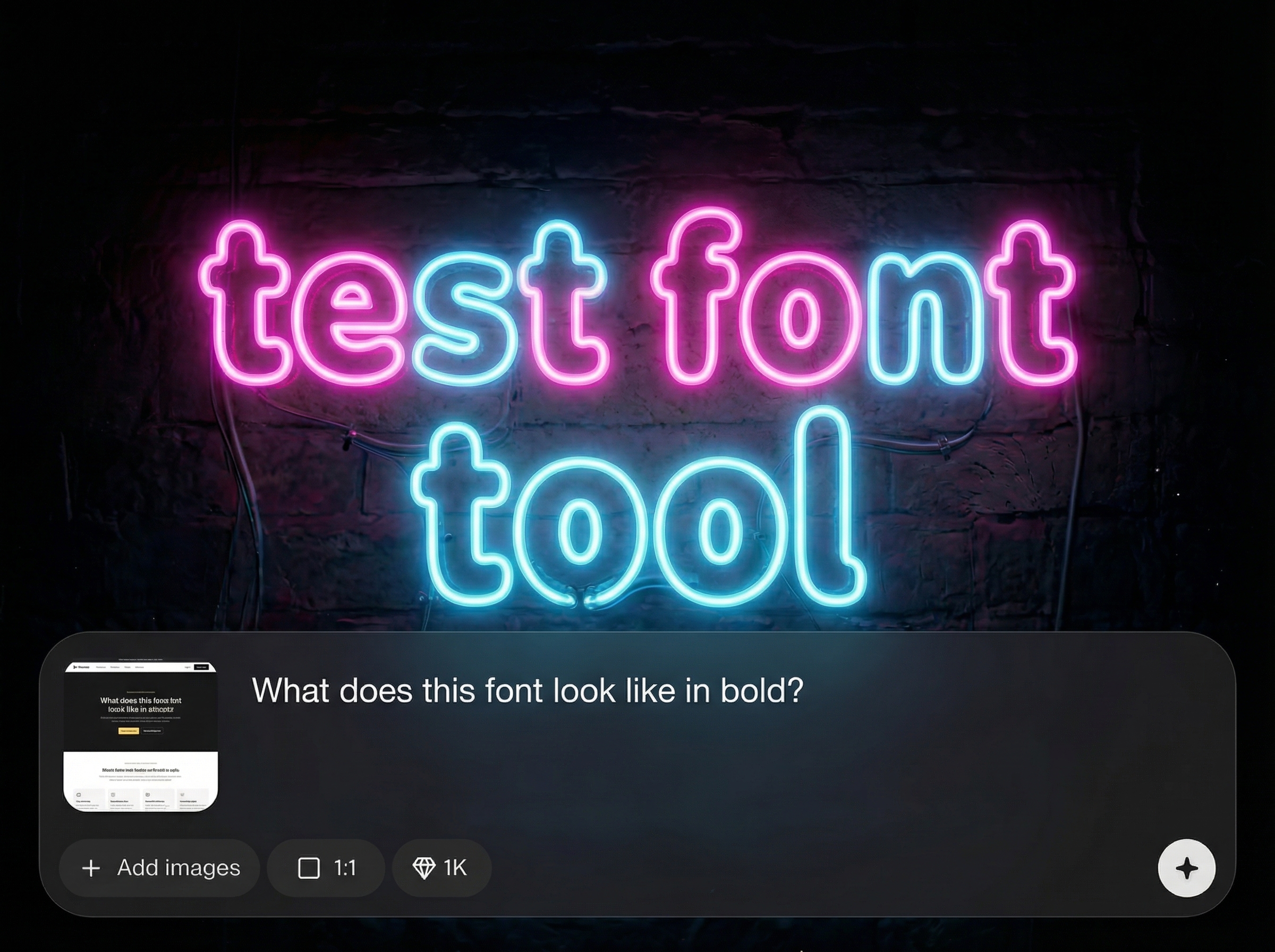 Prompt-to-font generation