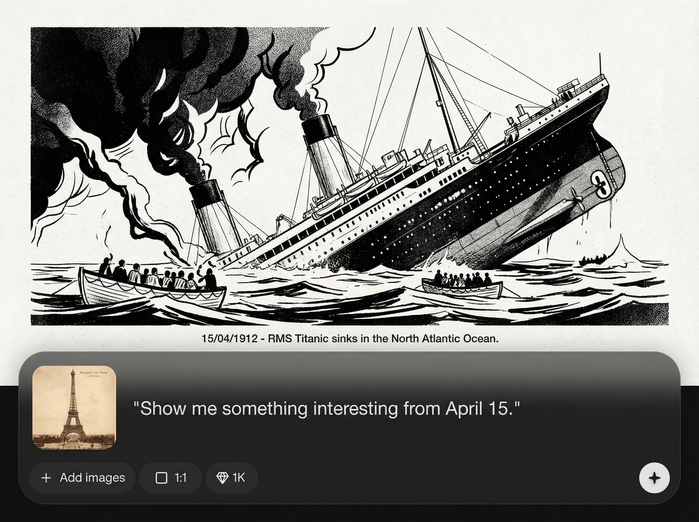 Poster-style illustration output