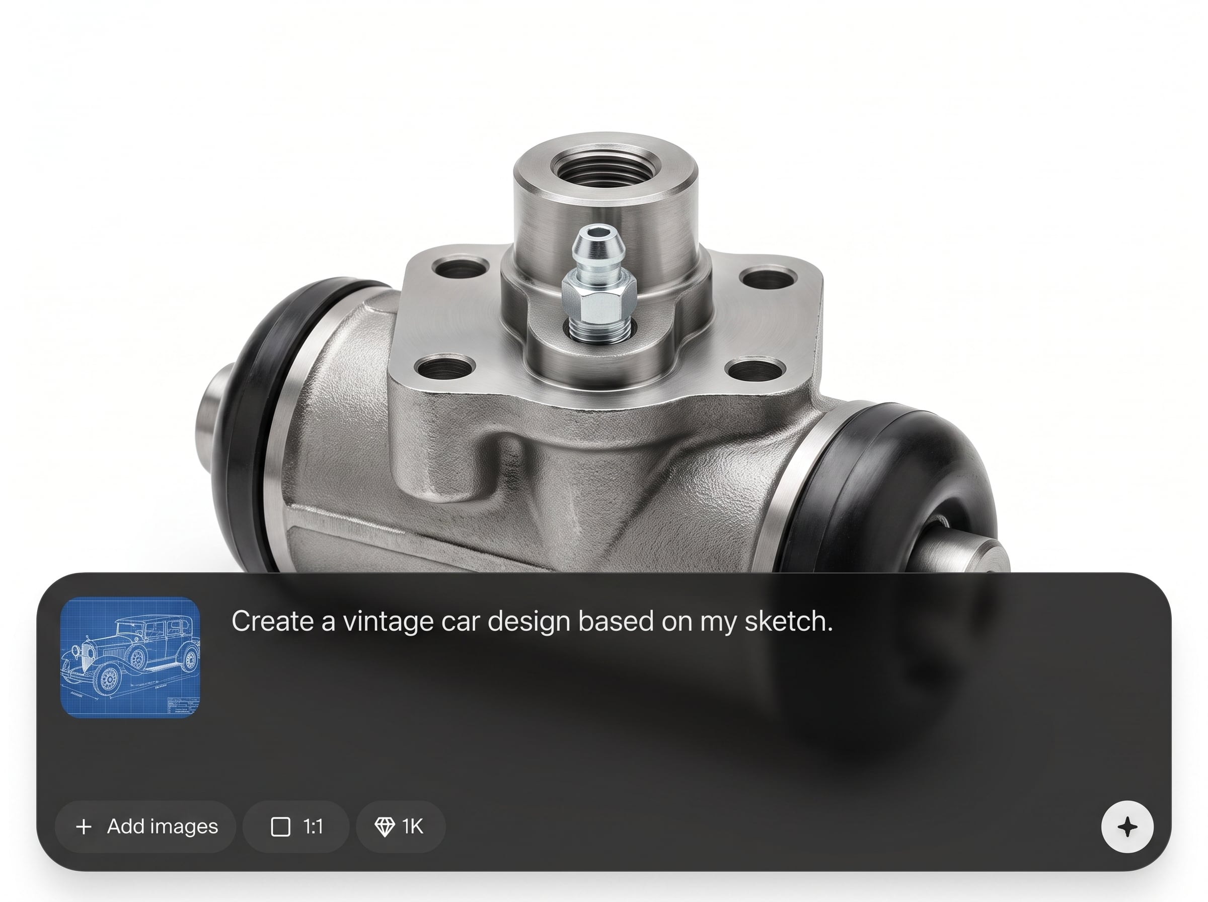 AI wheel cylinder generation