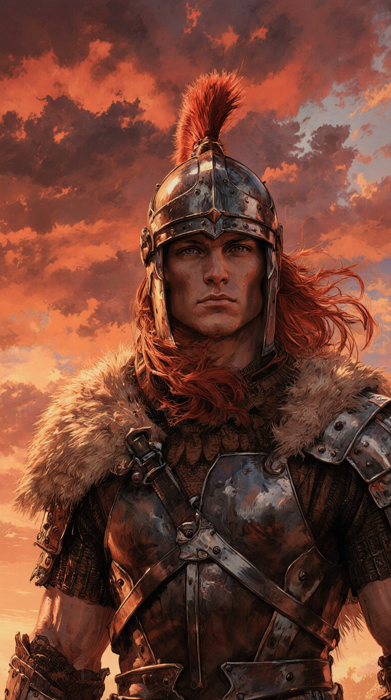 Medieval Warrior Portrait