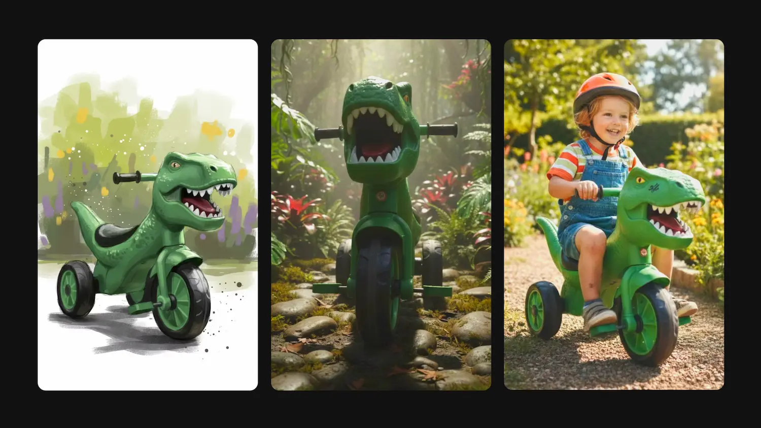 Interface showing concept-to-catalogue product planning workflows