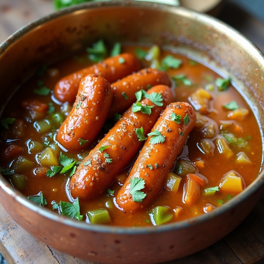 Sofriendo cebolla, zanahoria, ajo y chorizo en olla antes de añadir el pimentón y las lentejas