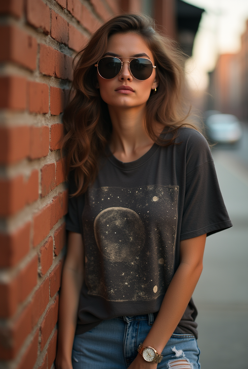 Woman in an urban setting