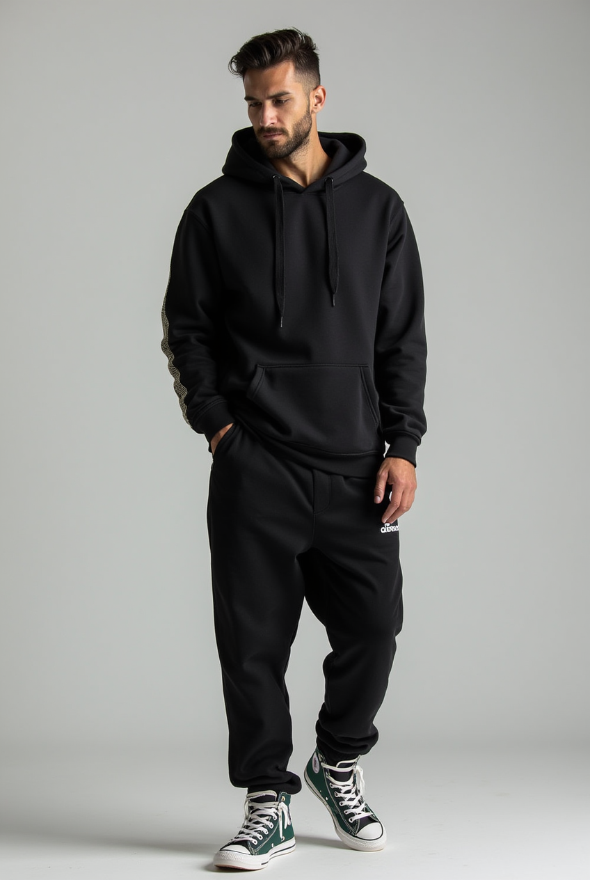 Streetwear com hoodie oversized