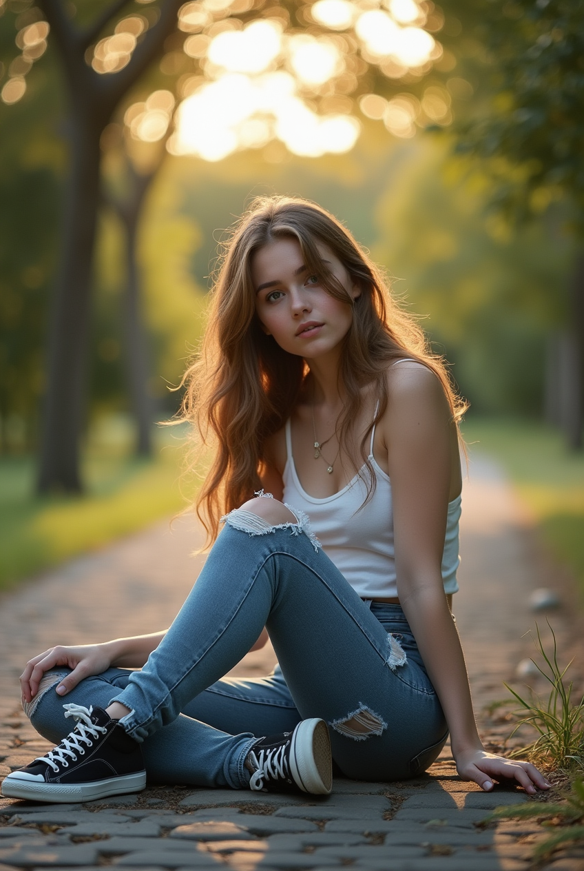 Young woman in nature
