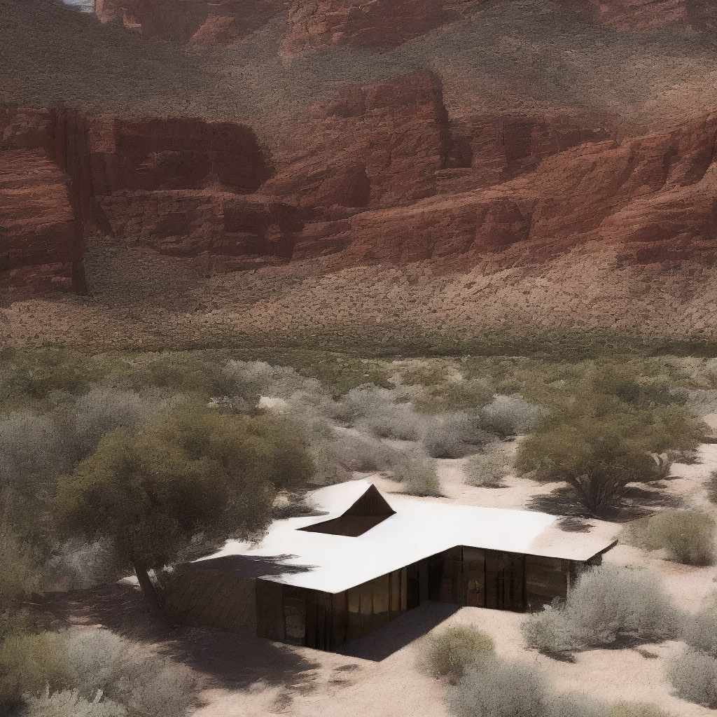Arizona landscape house 4k, high definition