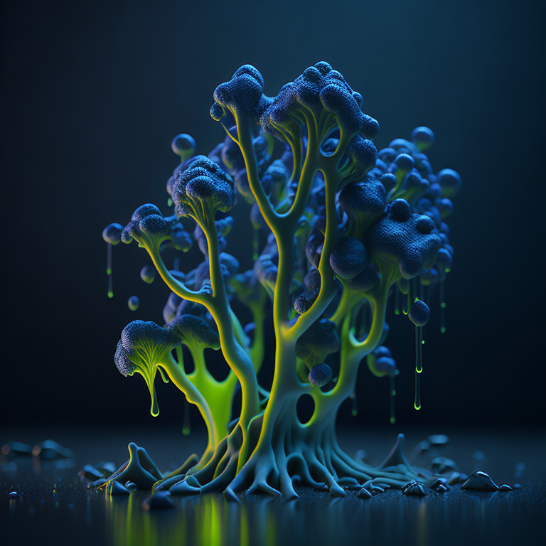 macro slime mold 3d vertical line, highly detailed fine art photography, pearlescent translucent shader, masterpiece uhd 8k, istvan sandorfi hannah yata jason limon, very dramatic lighting, sharp focus, low angle, trending on artstation