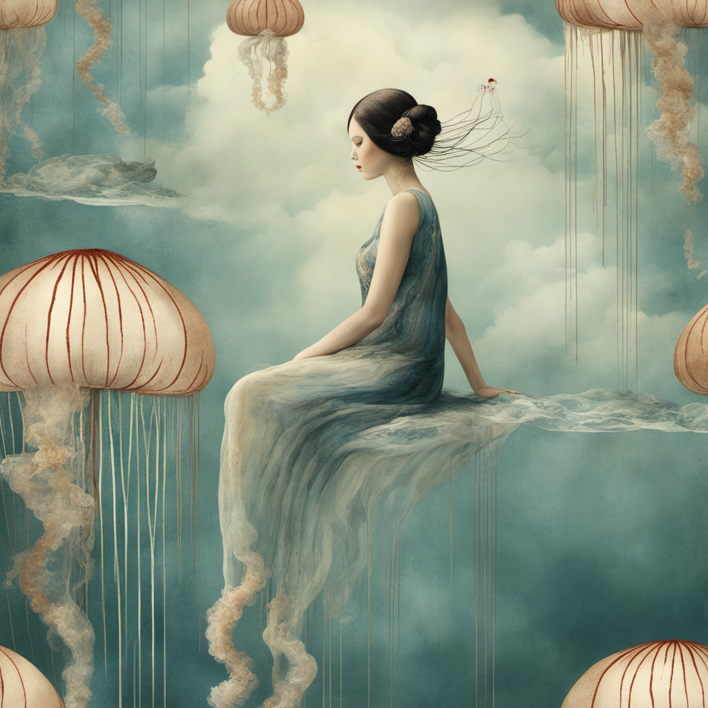 KREA AI Illustrate a surreal scene using Catrin WelzStein...