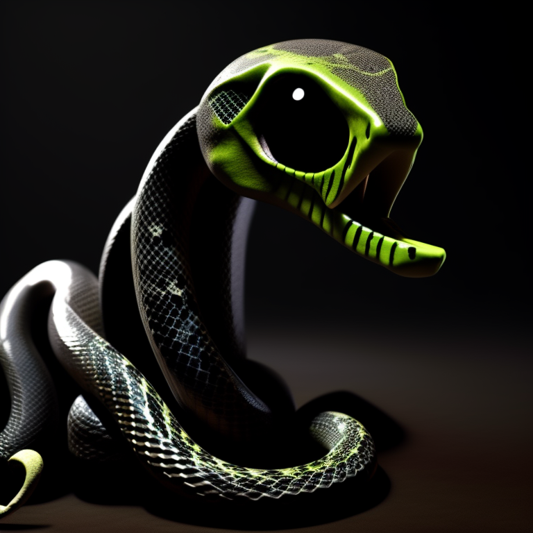 a snakes Skellington 