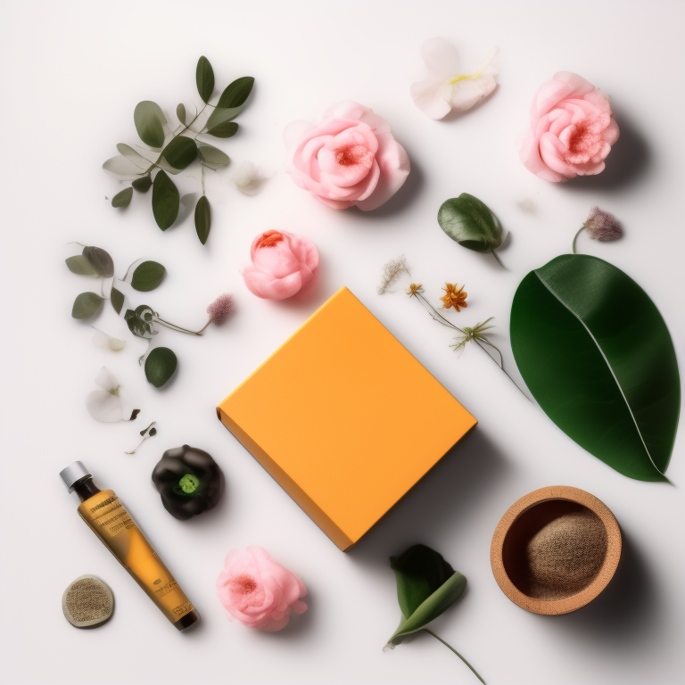 create a product flat lay backdrop but do not include any product