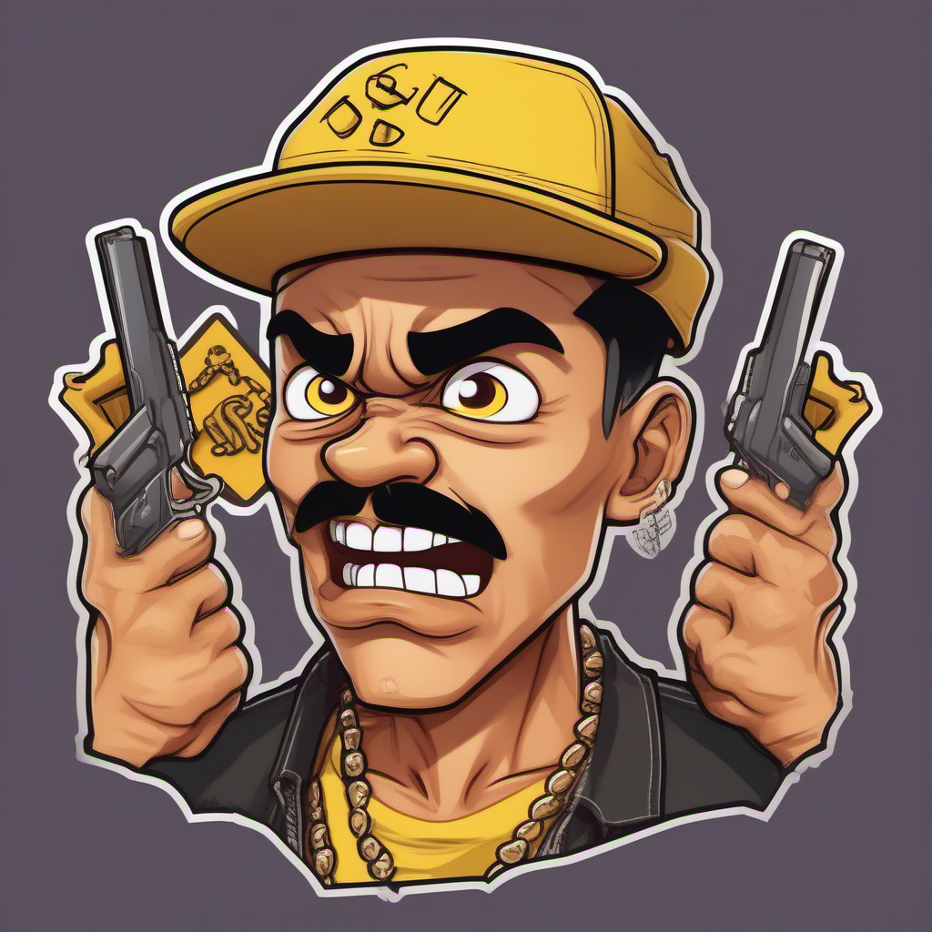 KREA AI twitch emote, sticker, tan boy skin, 3d, head and