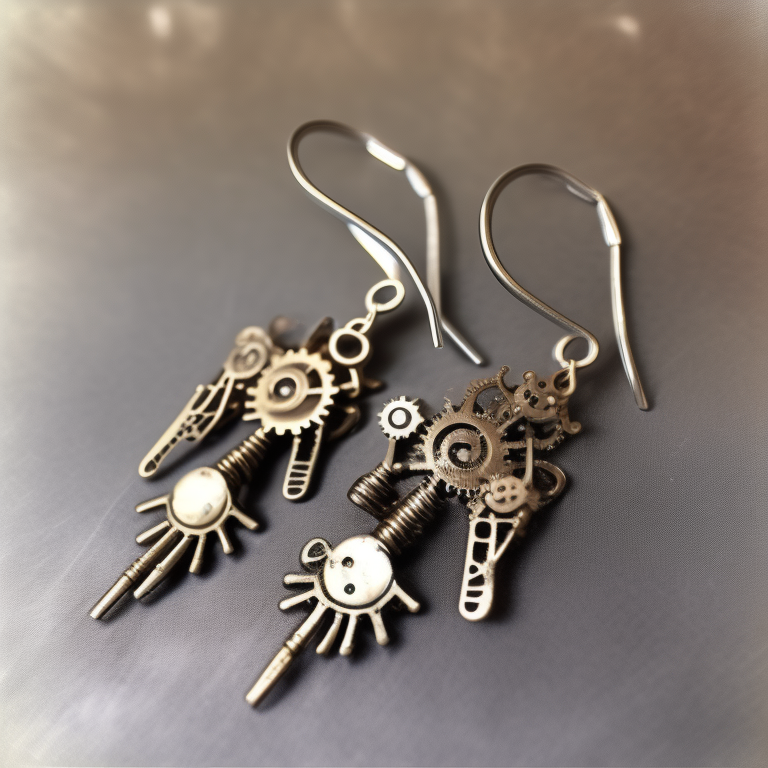 an image of my product "Sharplace Boucles d'oreilles Steampunk Asymétriques Balancent Oreille Goujons Charms Wedding Club" being used by someone in a wedding or special occasion, highlighting its role in promoting unforgettable experiences and memories,


