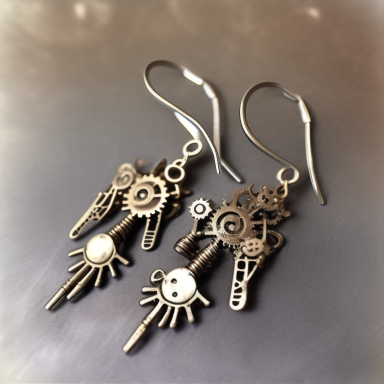 an image of my product "Sharplace Boucles d'oreilles Steampunk Asymétriques Balancent Oreille Goujons Charms Wedding Club" being used by someone in a wedding or special occasion, highlighting its role in promoting unforgettable experiences and memories,


