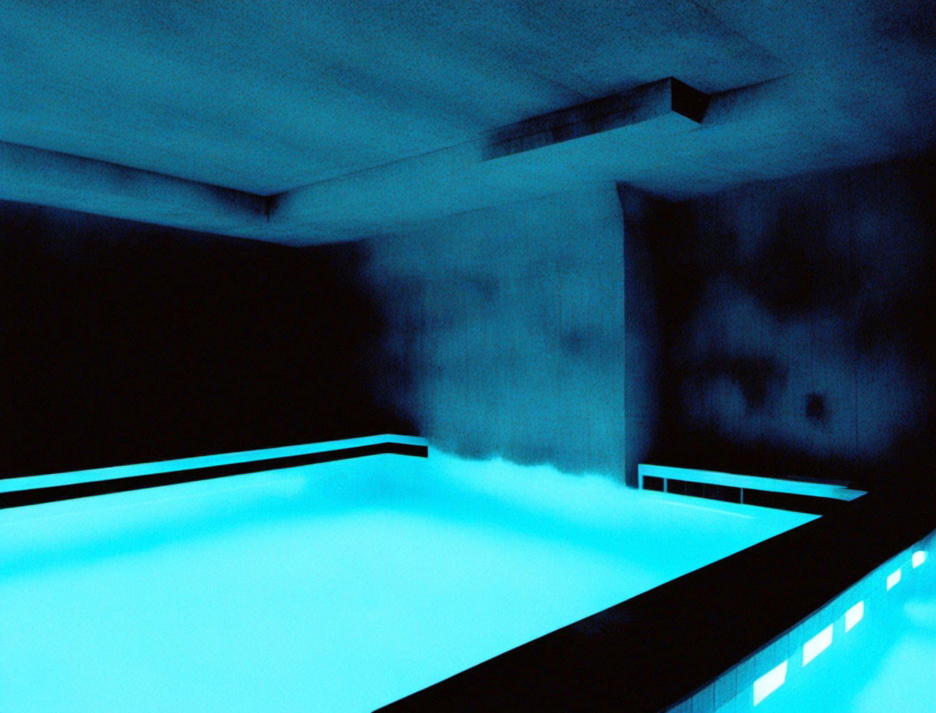 KREA AI - flash polaroid dark hole cubes floatin photo neve...