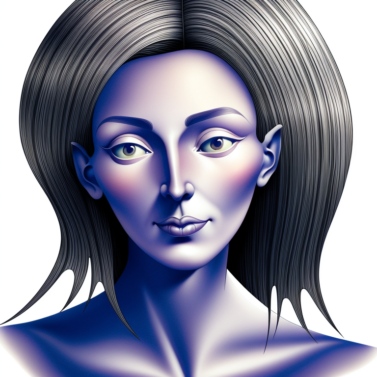 Melete  The Muse of meditation, one of the three original Boeotian muses in the style of  Dorothea Tanning and zaha hadid