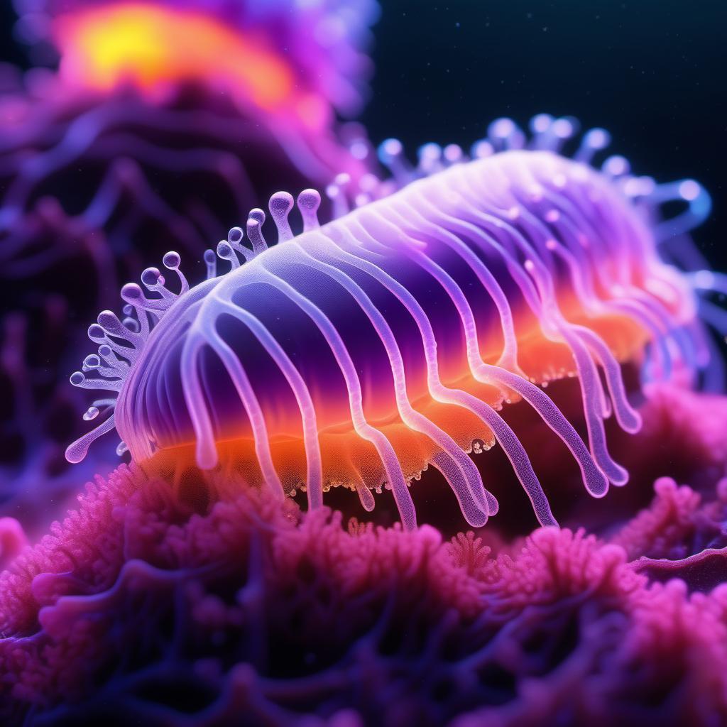 Krea ai ultra detailed 3d rendering of a glowing transluce 