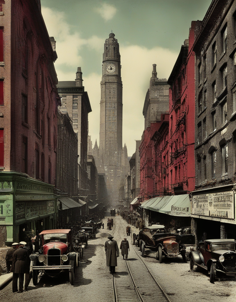 KREA AI an old colorized extremely brilliant celluloid ver...