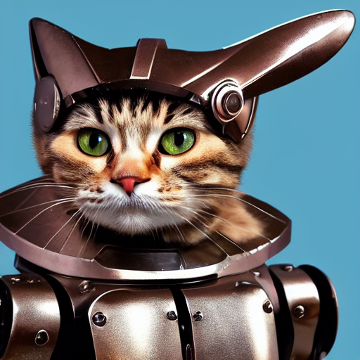 Huckle Cat in robot armor