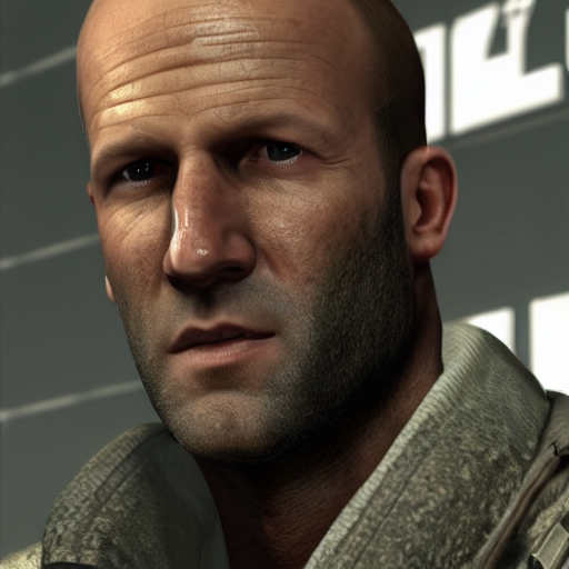 Jason Statham in call of duty 4K detail