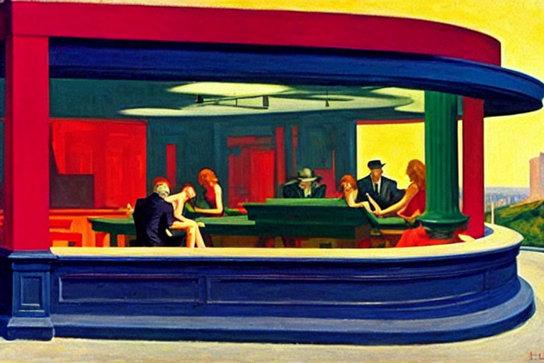 hollywood babylon, on the qt, scandal sheet, painting by edward hopper and robert mcginnis and neo rauch