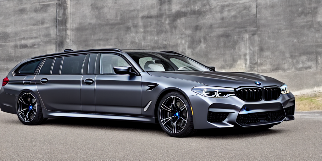 “2019 BMW M5 Wagon, dark metallic grey, ultra realistic, 8k, high detail”